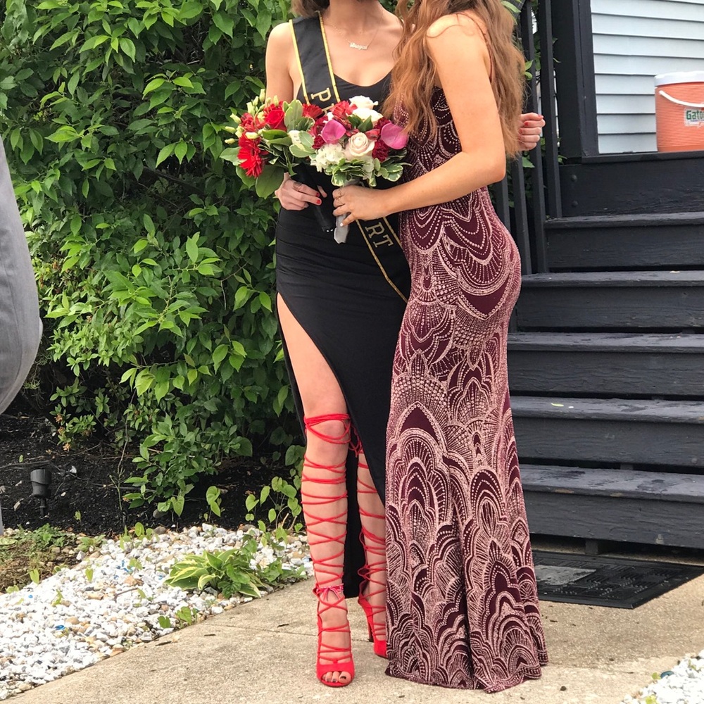 Red with gold accents Prom/Homecoming Dress